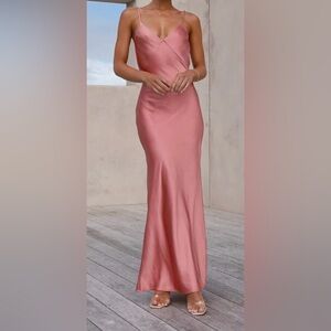 Rose colored Maxi dress